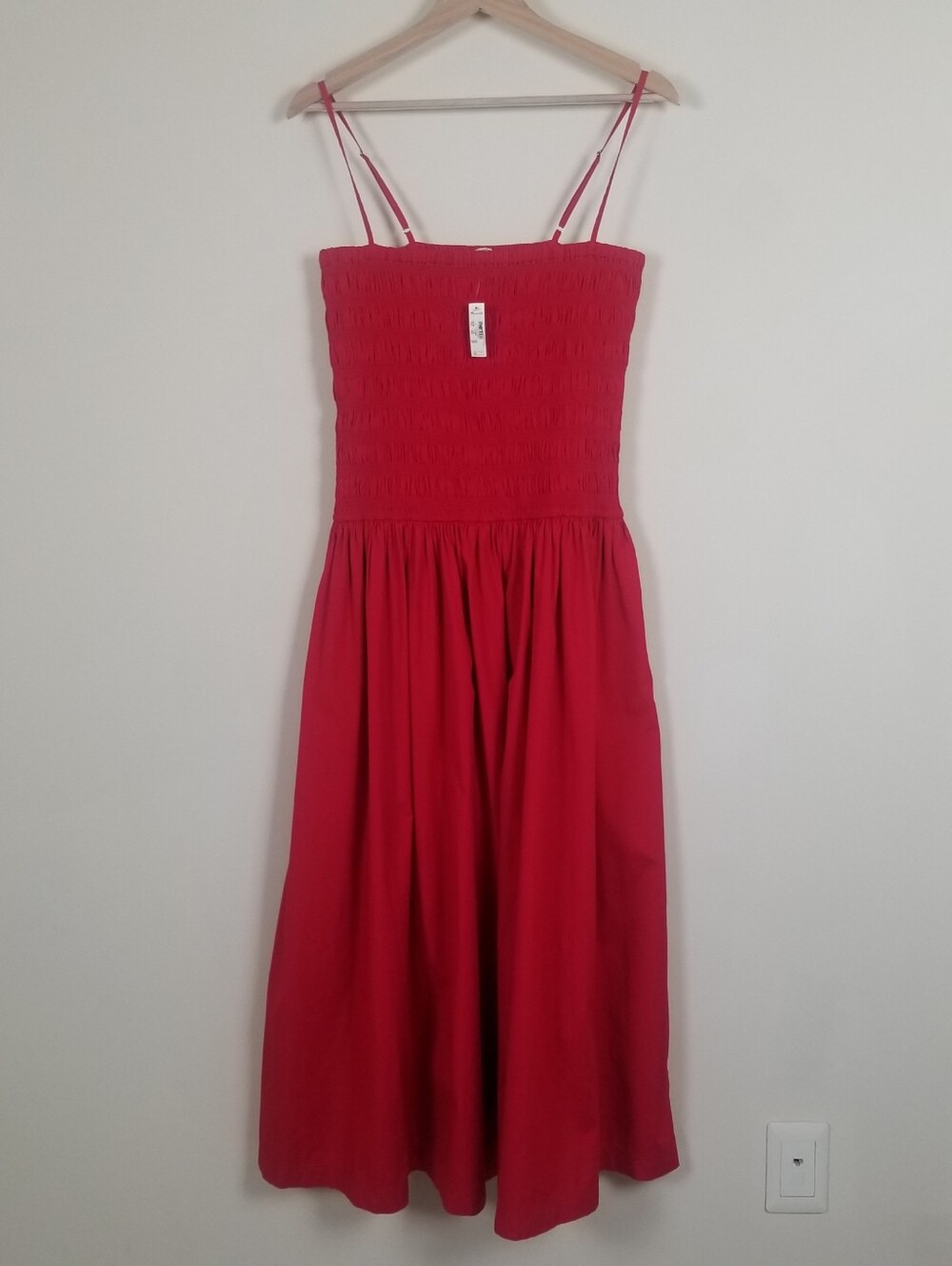 Madewell Smocked Maxi Dress Size Large NWT - Picture 3 of 10